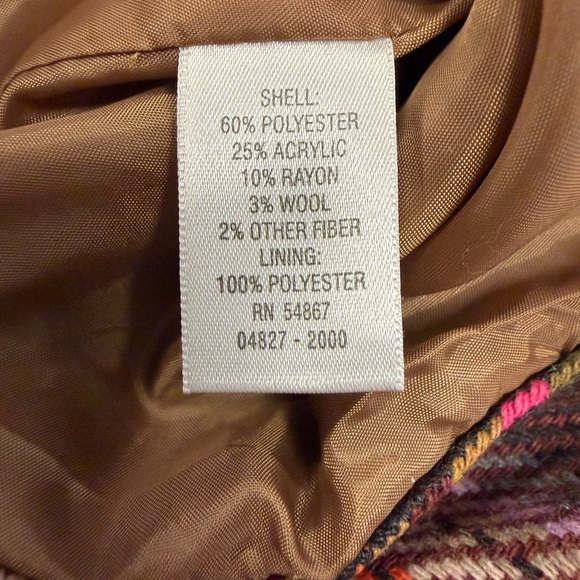 CJ Banks Women's 1X Plaid Jacket Zipper Pockets Collar Brown Pink‎ - Picture 5 of 9